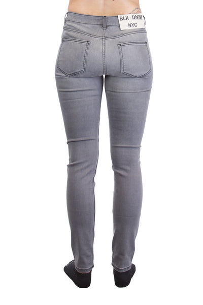 BLK DNM Women's Holls Grey Slim Fit Jeans #WJ900501 $215 NWT