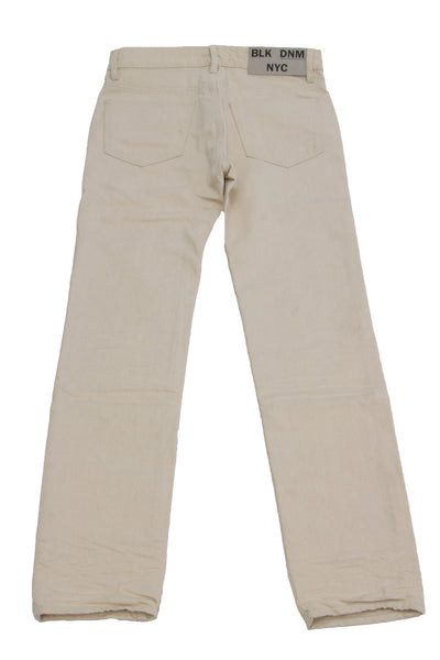 BLK DNM Men's Ecru Regular Rise Jeans #BMNDJ19 $215 NWT
