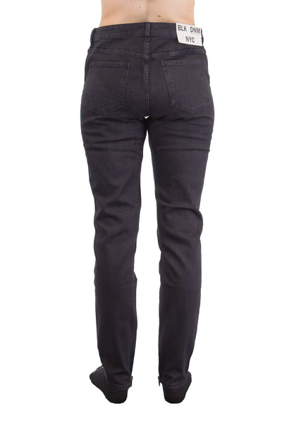 BLK DNM Women's Delancey Black Ankle Zip Jeans #WJ020602 29L $215 NWT