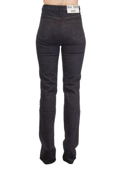 BLK DNM Women's High Rise Jeans, Amsterdam Black, 26x34
