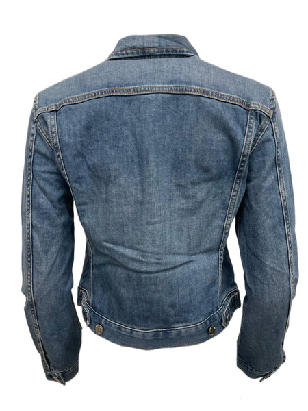 BLK DNM Women's Washed Blue Denim Jeans Jacket 1 Size Small NWT