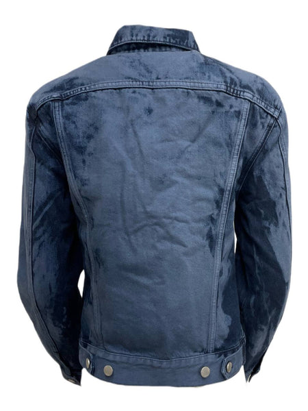 BLK DNM Women's Blue Distressed Denim Jeans Jacket 5 Size S NWT