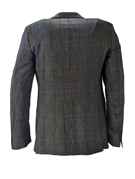 John Varvatos Men's Virgin Wool Indigo Heather Blazer $1398 NWT