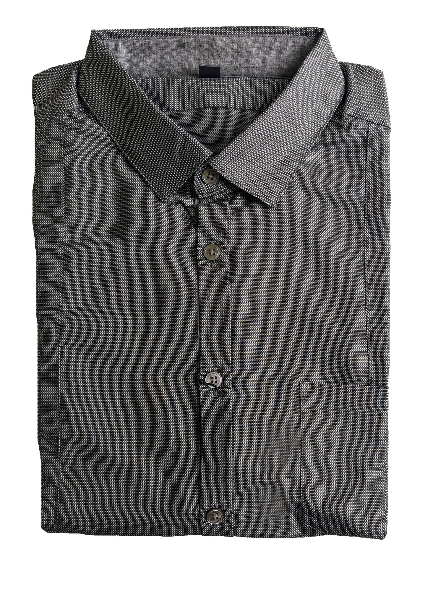 john varvatos slim fit dress shirt John Varvatos Men's Ross Button-Up Shirt - Gray