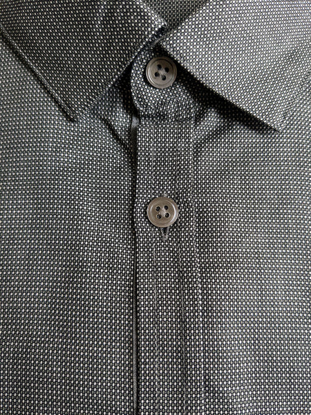 John Varvatos Carbon Grey Long Sleeve Button Down Shirt $228 NWT