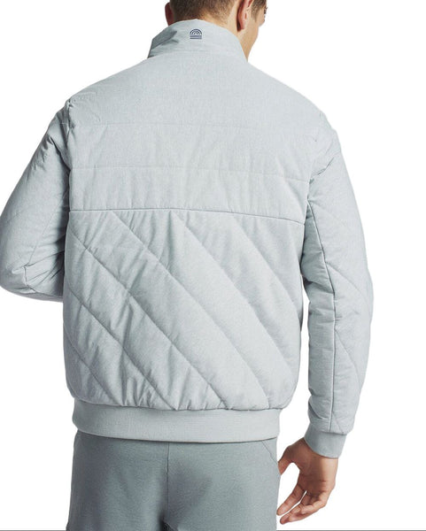 LNDR Men's Light Grey Marl Winter Puffa Long Sleeve Jacket #MAJ0018 Medium NWT