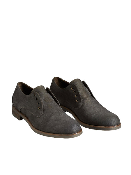 JOHN VARVATOS Men's Charcoal Jacob Laceless Derby NEW
