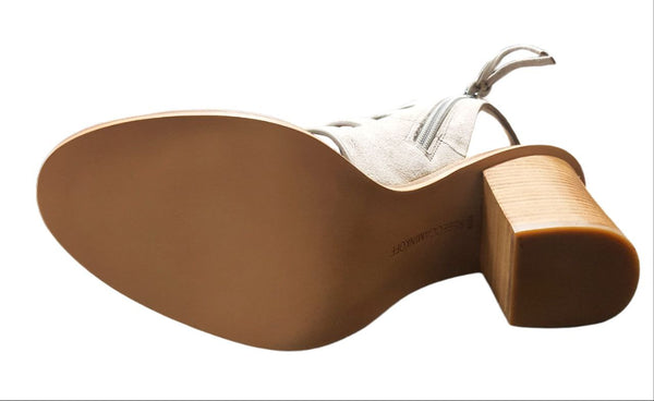 REBECCA MINKOFF Women's Sand Kid Suede Jenna Heeled Sandals #M10261011 NWB