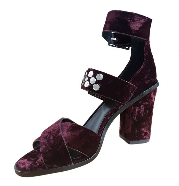 REBECCA MINKOFF Women's Acai Crushed Velvet Jennifer Sandals #M10261012 6.5 NWB