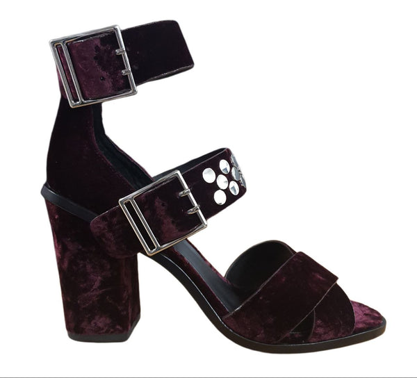 REBECCA MINKOFF Women's Acai Crushed Velvet Jennifer Sandals #M10261012 6.5 NWB