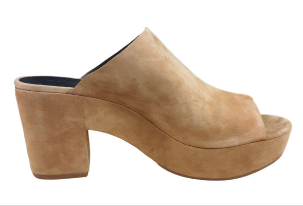 REBECCA MINKOFF Women's Butterscotch Kid Suede Jordan Mules #M8191001 12 NWB