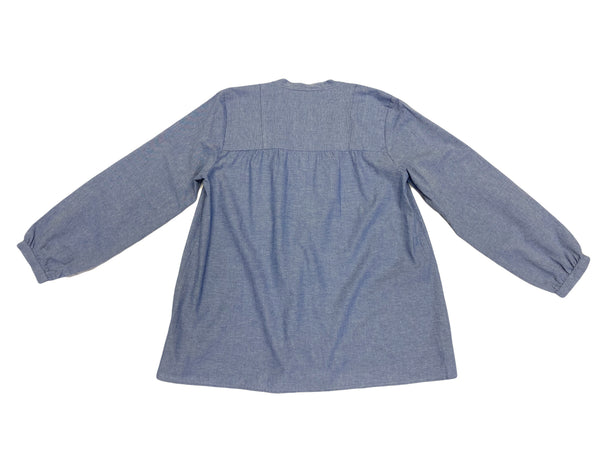 ROBERTA ROLLER RABBIT Women's Blue Cross Josefina Top Sz S $145 NEW