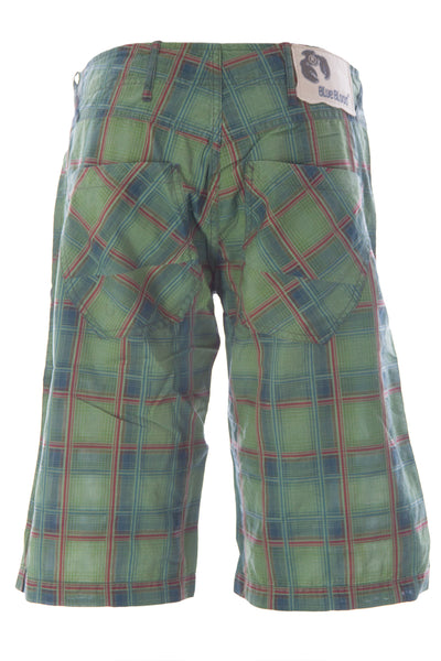 BLUE BLOOD Men's Journey Cardamon Madras Check Shorts MBLS0762 $250 NWT