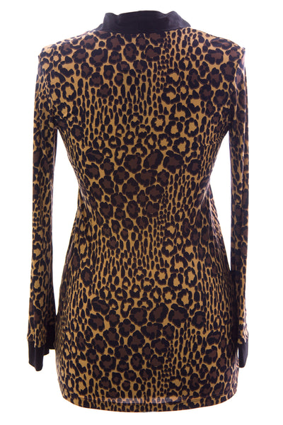 Olian Women's Long Sleeve Leopard Print Maternity Top