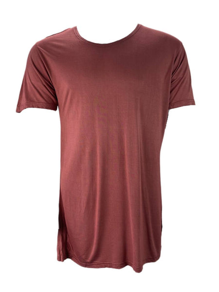 HANDSOME ME Men's Faded Red Plain Kane Relaxed Fit T-Shirt NWT