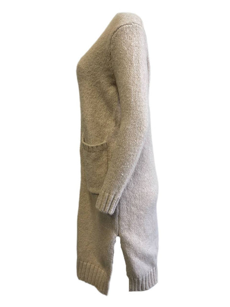 LOST IN LUNAR Women's Nude Karli Knit Cardigan Size US 4 NWT