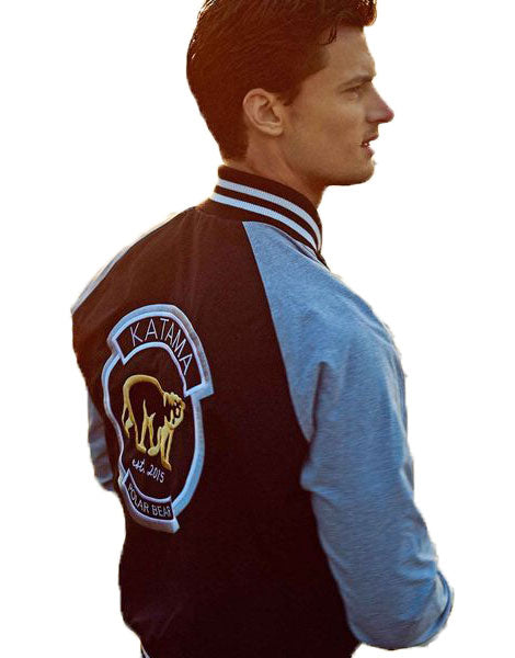 Katama Men's Black Polar Plunge Team Bomber Jacket Size Medium $495 NWT