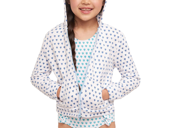 ROBERTA ROLLER RABBIT Little Girl's Hearts Harley Hoodie $78 NEW