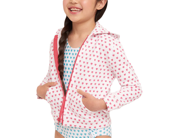 ROBERTA ROLLER RABBIT Little Girl's Hearts Harley Hoodie $78 NEW