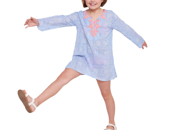 ROBERTA ROLLER RABBIT Girls Blue Moon Meena Kurta $70 NEW