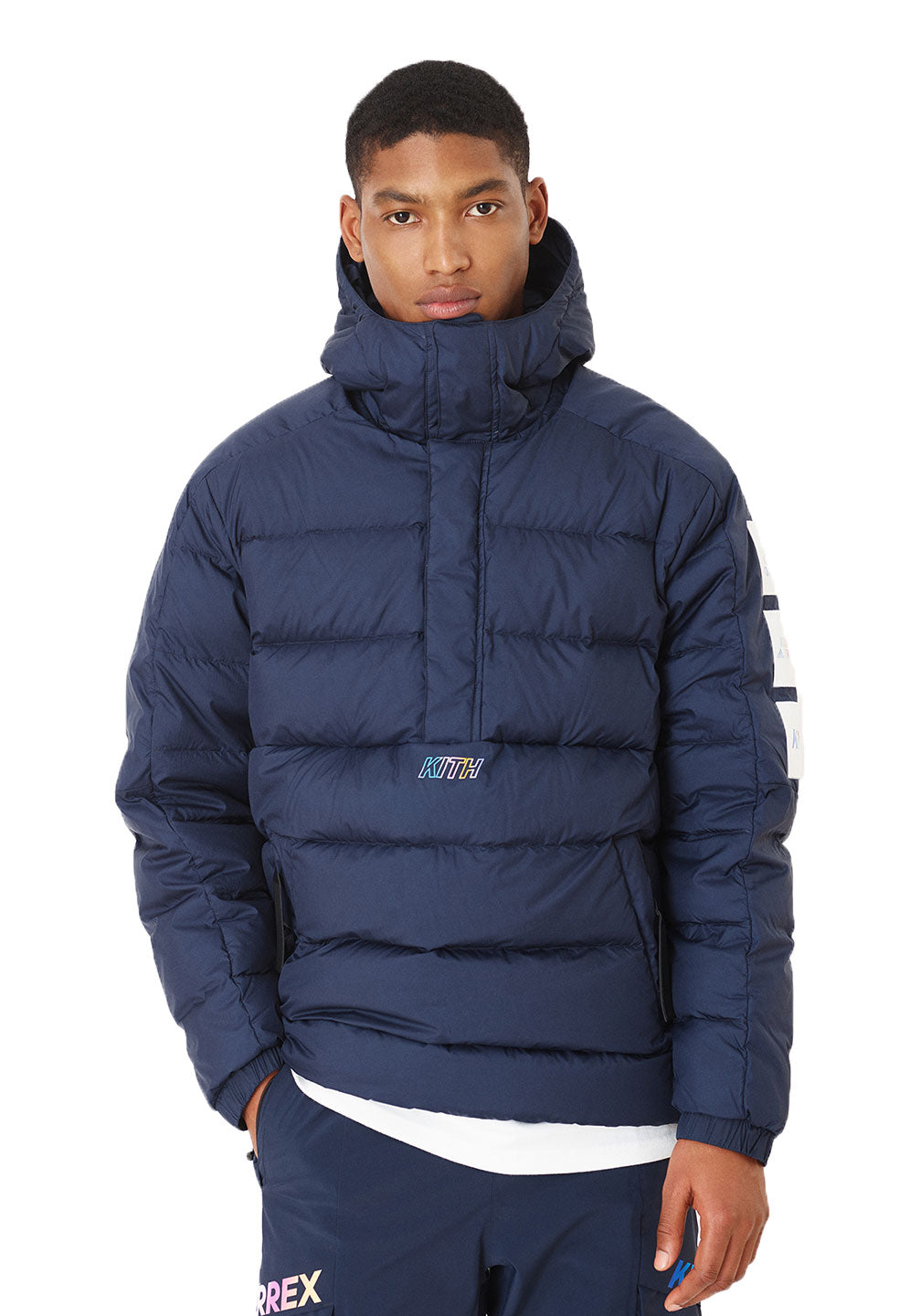 KITH X ADIDAS TERREX Men's Navy Down Anorak Coat GE3224 NWT – Walk