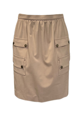 Max Mara Women's Camel Klaus Mini Straight Skirt Size 8 NWT