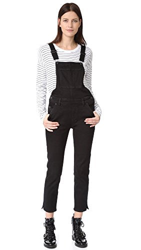 Ksubi Women's Raven Black Skinny Pinni Overalls $220 NWT