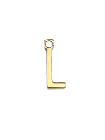 Max Mara Women's Gold Letter Alphabet L Pendant Charm NWT