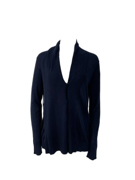 DEREK LAM Women's Navy Fashion Button Sweater #L941 L NWT