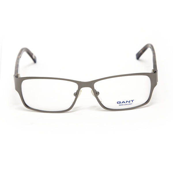 Gant Leopold Rectangular Eyeglass Frames 54mm - Satin Gunmetal NEW