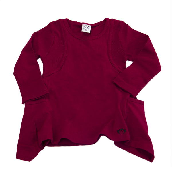APPAMAN Little Girls' Berry Shark Bite Tunic $42 NWT