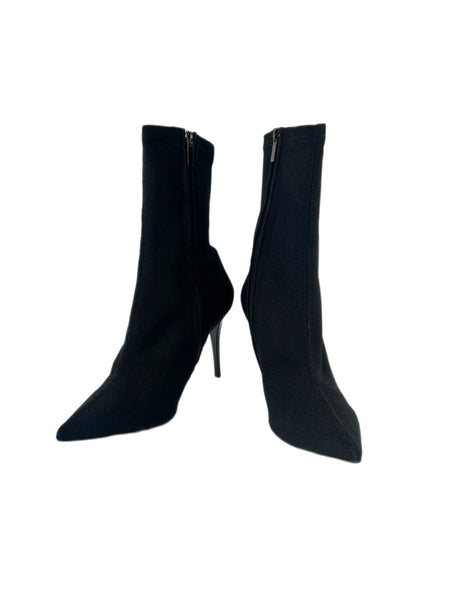 Marina Rinaldi Women's Black Labiale High Heel Ankle Length Boots Size 10 NWB