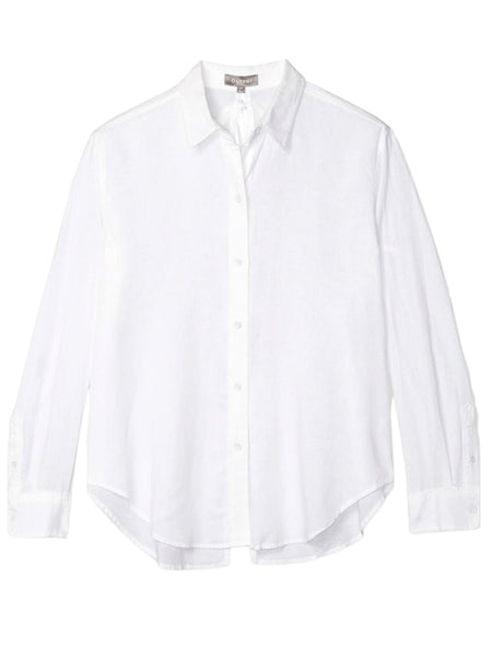 DL1961 Women's White Metropolitan Button Down Tie-Back Top NWT
