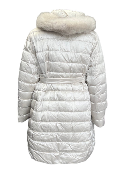 Marina Rinaldi Women's Ivory Larice Quilted Jacket NWT