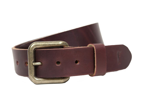 BALL AND BUCK Men's Latigo Leather Last Belt You'll Ever Buy $118 NWOT