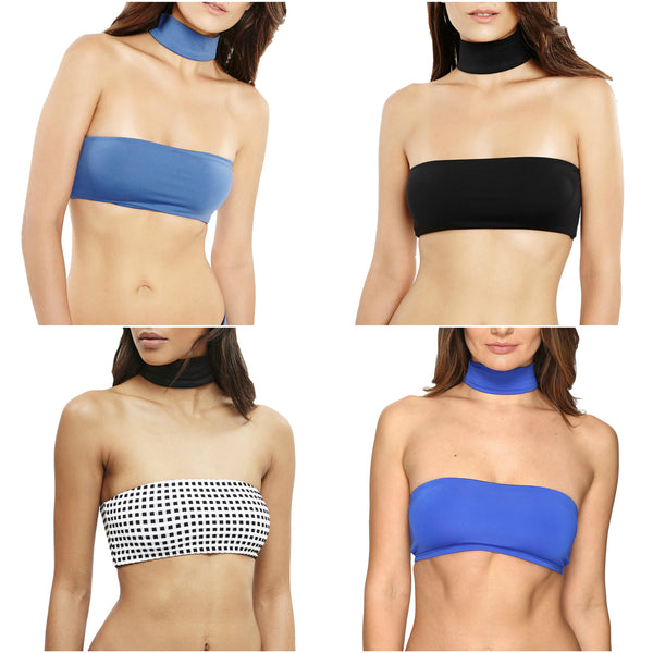 ONIA Women's Laura Choker Bikini Top WTS08 NWT