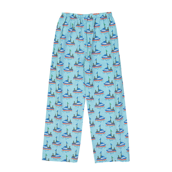 Le Petit Lucas DuTertre Boy's Boats Cotton PJ Set