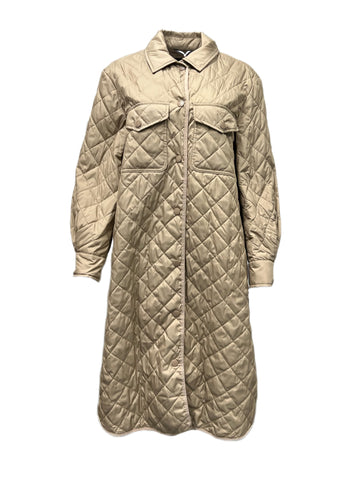 Max Mara Women's Camel Learco Quilted Jacket Size 10 NWT