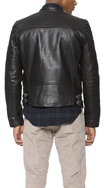 BLK DNM Men's Black Leather Jacket 20 $1495 NWOT