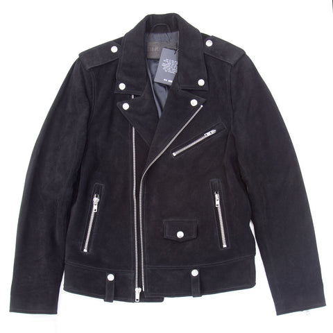 BLK DNM Men's Black Suede Leather Jacket 146 #BMRLC06 $785 NWT