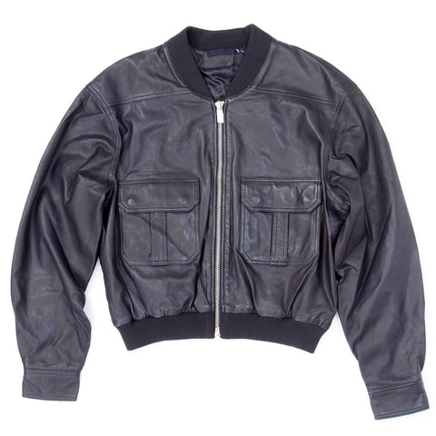 BLK DNM Women's Black Leather Jacket 37 #WKL6301 $895 NWT