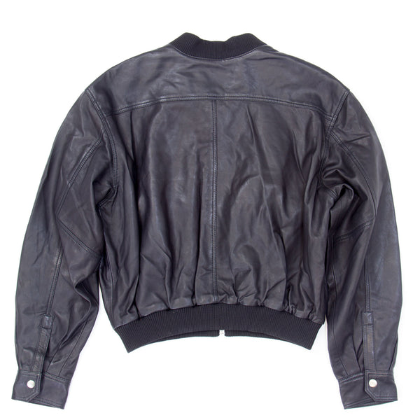 BLK DNM Women's Black Leather Jacket 37 #WKL6301 $895 NWT