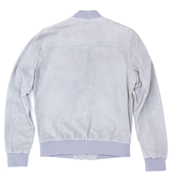 BLK DNM Men's Grey Leather Jacket 81 #BMRLC04 Small $895 NWT