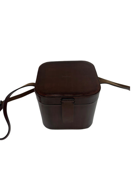 Max Mara Women's Brown Leathercubem Handbag OS NWT