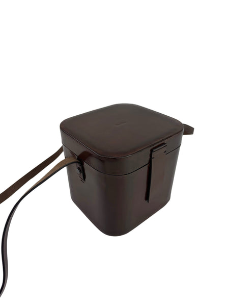 Max Mara Women's Brown Leathercubem Handbag OS NWT