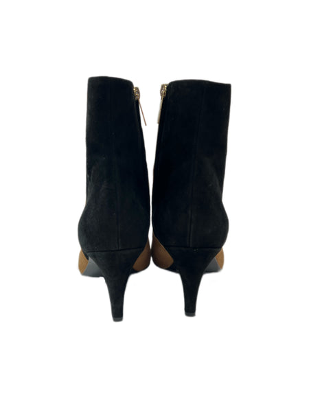 Marina Rinaldi Women's Cammello Leccio Kitten Heel Suede Ankle Boots NWB