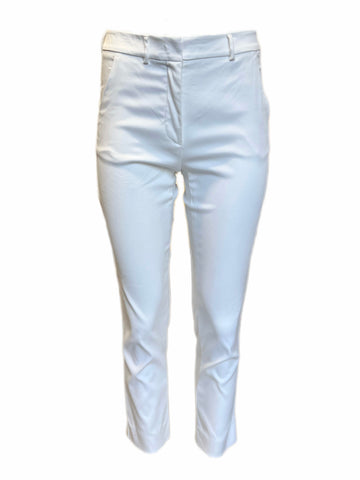 Max Mara Women's White Legenda Straight Pants Size 2 NWT