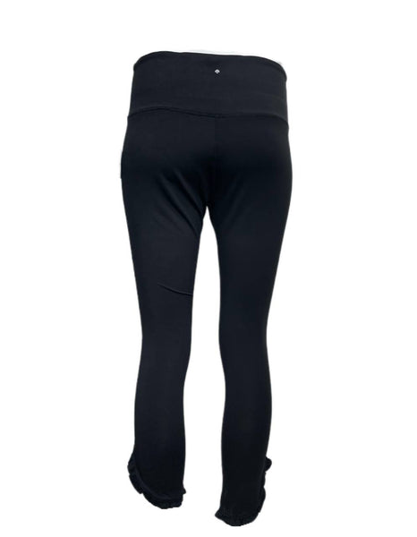 KATE SPADE Women's Black Out West Dolphin Hem Ruffle Legging NWT