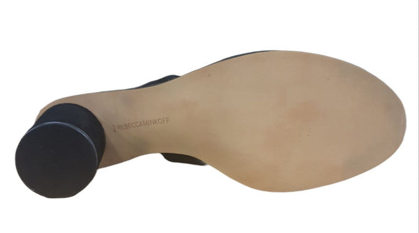 REBECCA MINKOFF Women's Black Kid Suede Leight Sandals #M8131026 11 NWB