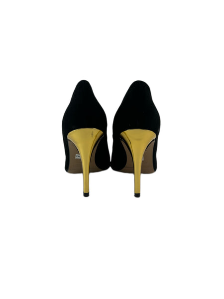 Marina Rinaldi Women's Nero Leoncino High Heel Suede Pumps NWB